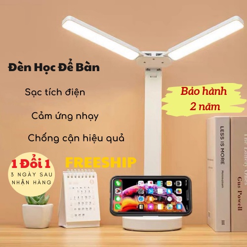 Đèn Học Để Bàn Led Tích Điện Chống Cận Thị Làm Việc
