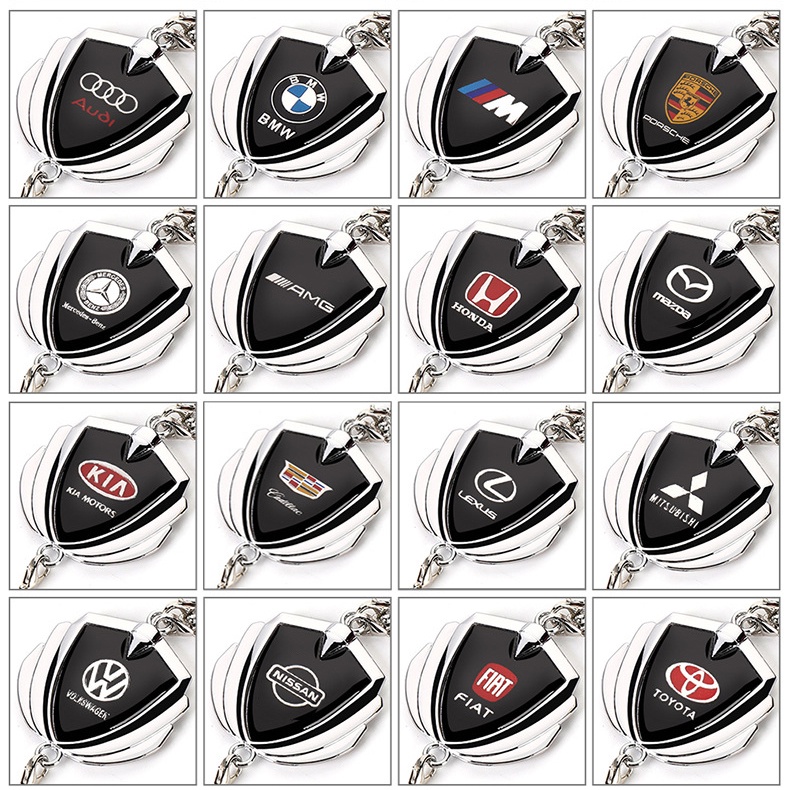 Phụ Kiện Trang Trí Gương Chiếu Hậu Xe Hơi Hình logo 3D Bằng Kim Loại