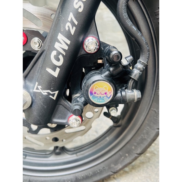 Tem titan mèo thần tài (có sẵn keo 3M) đường kính 2cm 3cm 4cm 6cm