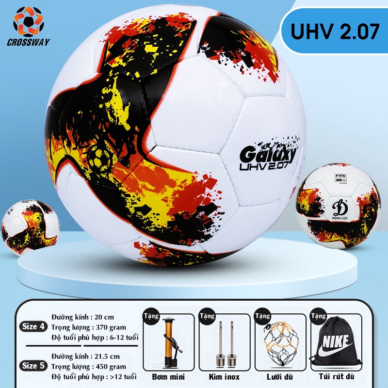 Bóng Đá Động Lực Thi Đấu V League UHV 2.07 Galaxy, Trái Banh Da Chính Hãng Tiêu Chuẩn FIFA QUALITY PRO