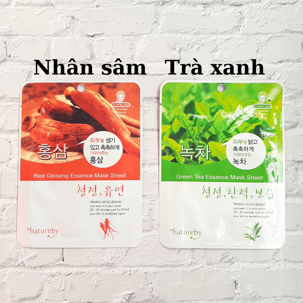 Mặt nạ Natureby Hàn Quốc dưỡng ẩm bổ sung vitamin cho Da [Sẵn]