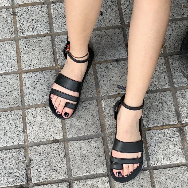Giày sandals xỏ ngón da mềm No.06