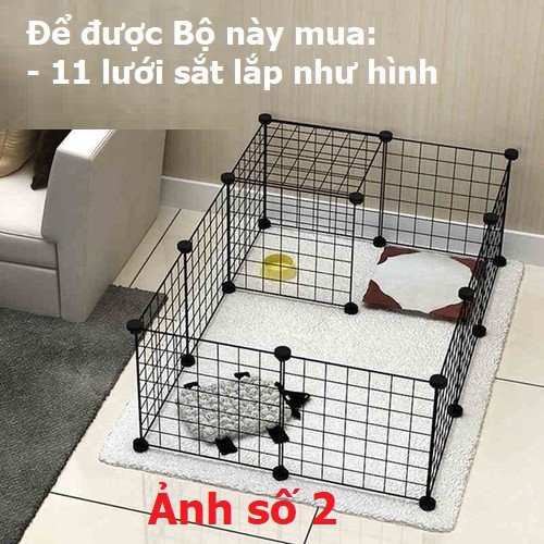 Hanpet.GV- {Bán Sỉ} Mảnh lưới ghép chuồng chó dùng ghép quây chó hoặc lắp ghép kệ trang trí