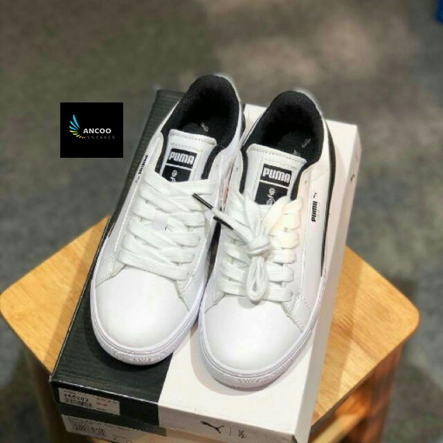 (SALE HOT) GIÀY THỂ THAO PUMA COURT STAR BTS White/Black Trắng đen (FULLBOX)