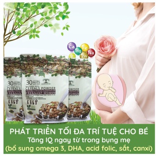 Ngũ Cốc Queen Nature Ngũ Cốc cho Bà Bầu  bịch 800gr, Bột Ngũ Cốc 30 Loại Hạt Organic Thơm Ngon,Bổ Dưỡng