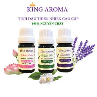 Combo 3 Tinh Dầu Tiết Kiệm | Oải Hương - Trà Trắng - Sen Trắng | Cao Cấp