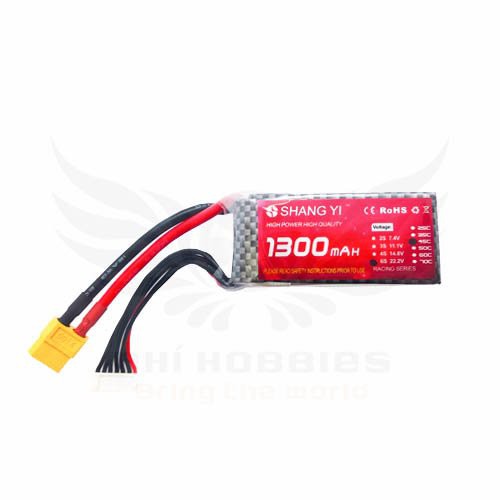 Pin Lipo ShangYi 22.2v 6s 1300mAh 45C
