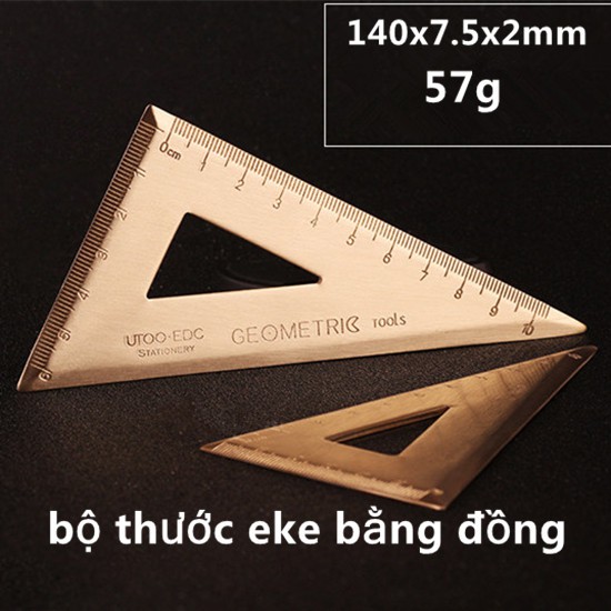 Thước eke bằng đồng