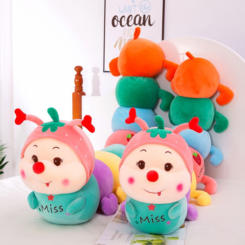 Gấu Bông Sâu Biến Hình Thỏ, Thú bông sâu Tai thỏ( Hàng Nội Địa)
