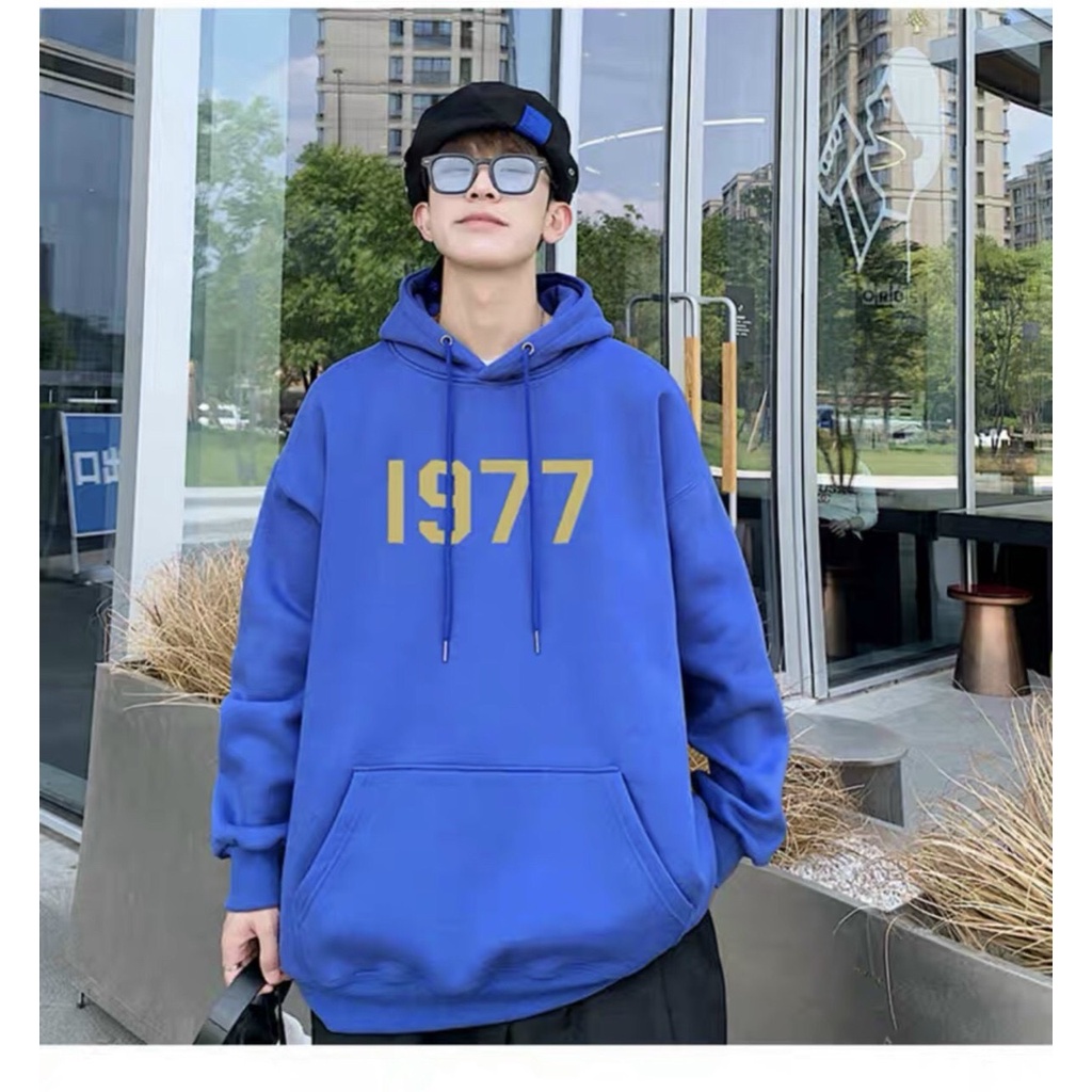Áo Hoodie Nam Phong Cách Hàn 1977 Form rộng chất vải đẹp