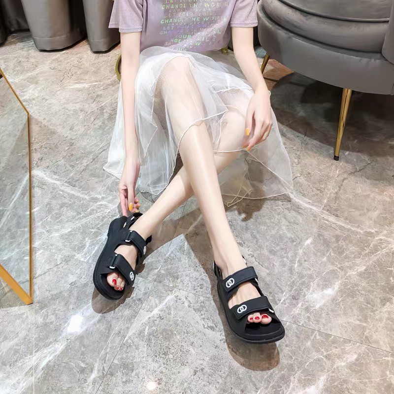 Dép nữ sandal quai ngang CHANE trend 2020 5 màu