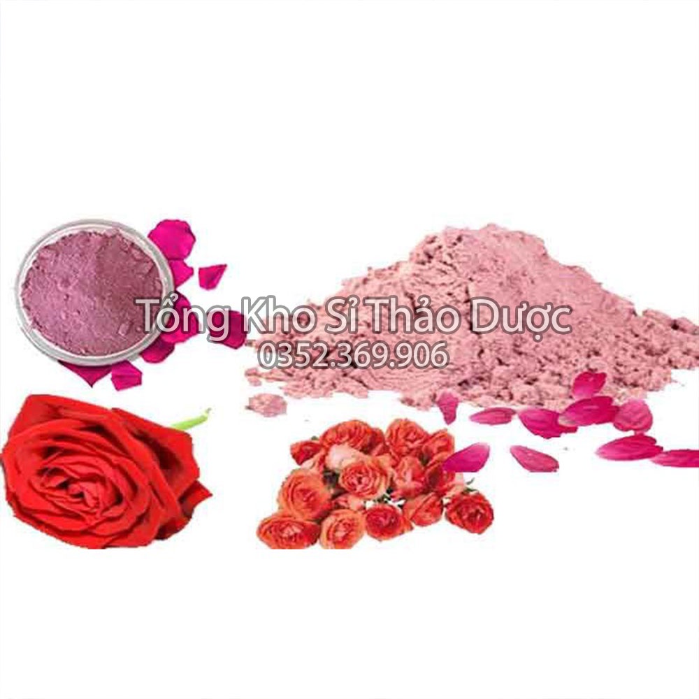 Bột hoa hồng nguyên chất 1kg (Mask dẻo, bột đắp mặt dưỡng da thiên nhiên)