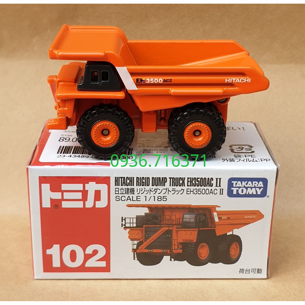 Mô hình xe công trình màu cam tomica Nhật Bản No102