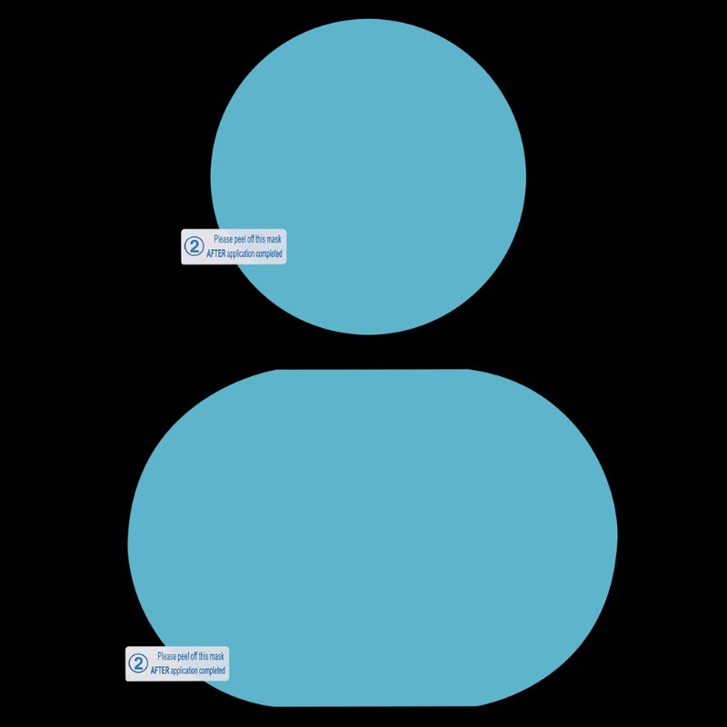 Set 2 miếng dán kính chiếu hậu chống sương mù/ nước cho xe hơi