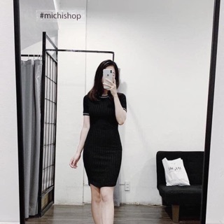 Váy len tăm cộc tay dành cho nữ