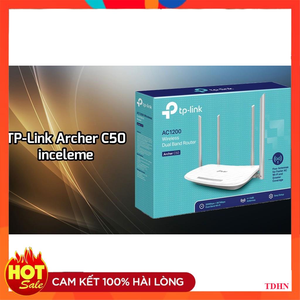 [Hãng] Bộ phát wifi Băng Tần Kép TP-Link Archer C50 4 râu