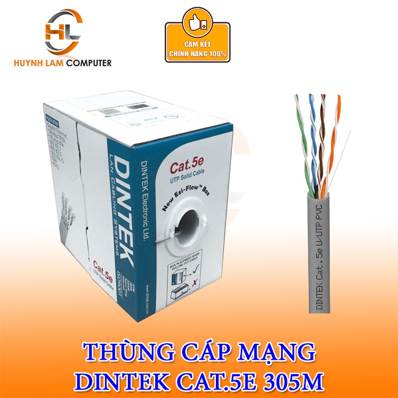 Cáp Mạng Dintek 5E UTP Thùng 305M