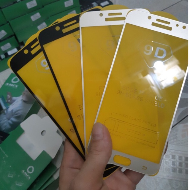 Kính cường lực 9D Sámung J7 Pro Full keo màn hình cao cấp