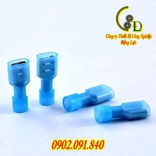 Đầu cos ghim dẹp đực cái bằng đồng [50cái hoặc 25cặp] cốt cắm tụ ắc quy, bình nóng lạnh, bấm nối dây điện MDFN FDFN