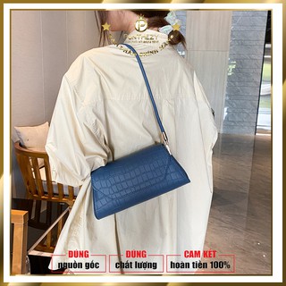 Túi xách nữ đeo chéo hàn quốc chất liệu vân cá xấu đi chơi nhiều ngăn đựng mỹ phẩm mới