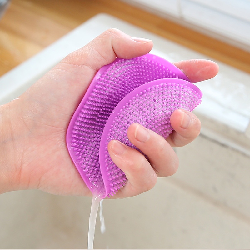 Miếng rửa chén bằng silicon không dính tiện dụng cho nhà bếp