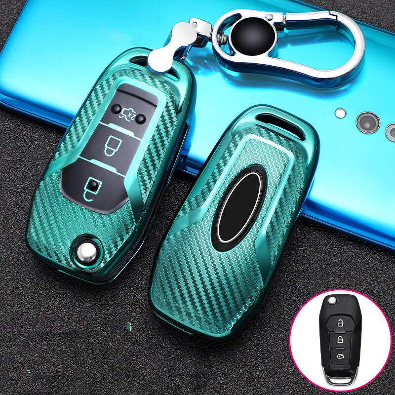 Ốp Bọc Bảo Vệ Chìa Khóa Xe Hơi Ford Fusion Fiesta Escort Mondeo Everest Ranger 2019 S Max Kuga 2 Focus