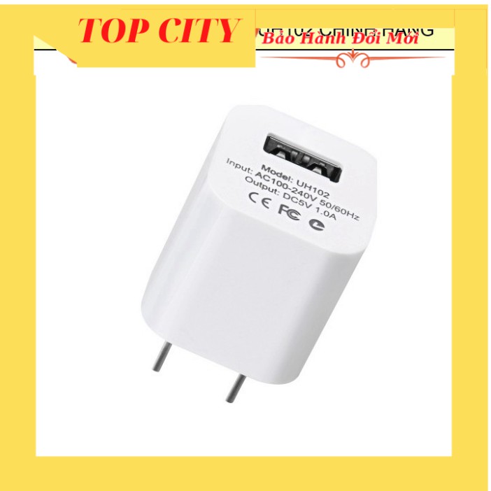 Cốc Sạc HOCO UH102 Chính Hãng Cao Cấp - Hỗ Trợ Sạc Nhanh - 5V/1A