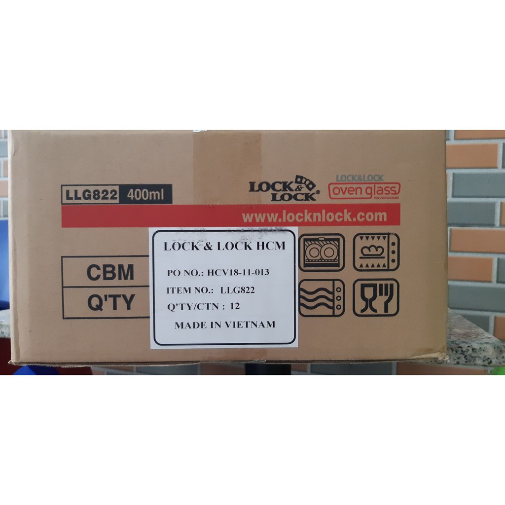 Thùng 12 Lock&Lock Oven chịu nhiệt 400ml