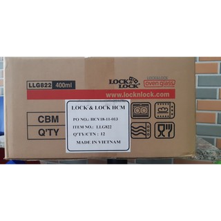Thùng 12 Lock&Lock Oven chịu nhiệt 400ml