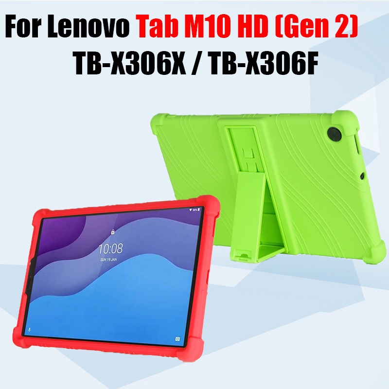 LENOVO Ốp máy tính bảng silicon mềm có giá đỡ TB-X306X M10HD (2nd Gen) TB-X306F TB-X306X