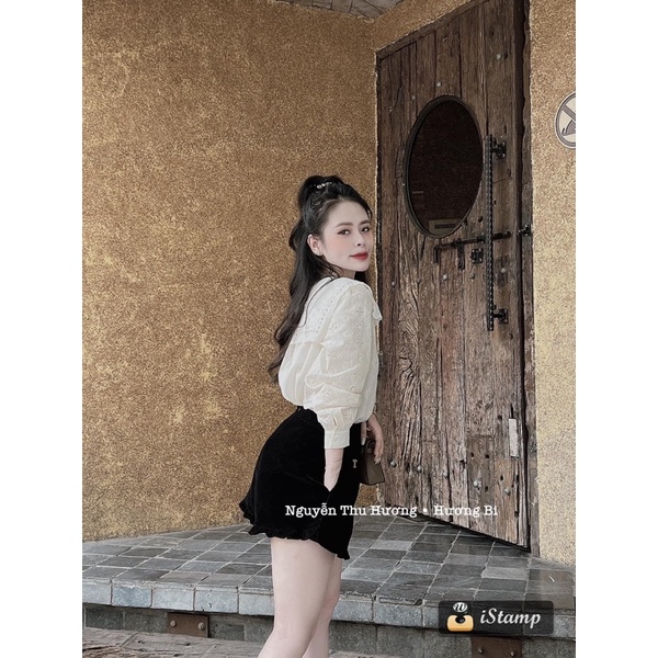 Áo thô hoa mặc đk 2 mặt