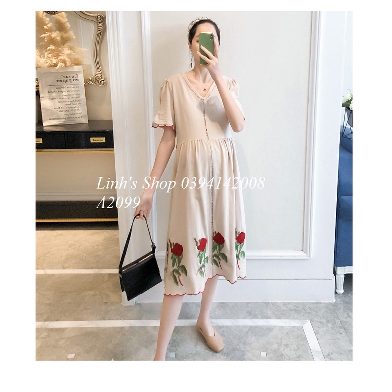 Váy Bầu Đầm Bầu Xinh A2099