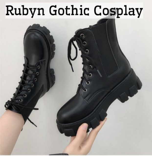 [CÓ SẴN]  Giày boot cổ cao chiến binh phong cách cosplay ( Size 35 - 40 )
