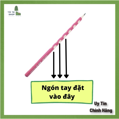 Bút chì 2B - Hộp bút chì thông minh định vị tay cầm - 1 hộp gồm 12 bút tặng kèm gọt