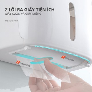 HỘP ĐỰNG GIẤY VỆ SINH 2 NGĂN ECOCO 9233