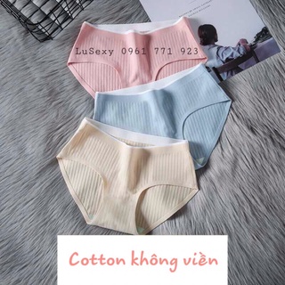 QUẦN LÓT COTTON NỮ kháng khuẩn không đường may không viền - Quần lót nữ cao cấp nhật có bigsize vải mềm mại trơn màu da