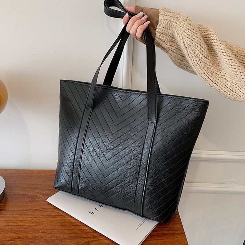 Túi xách đeo vai IELGY sức chứa lớn màu tương phản phong cách Hàn Quốc dành cho nữ