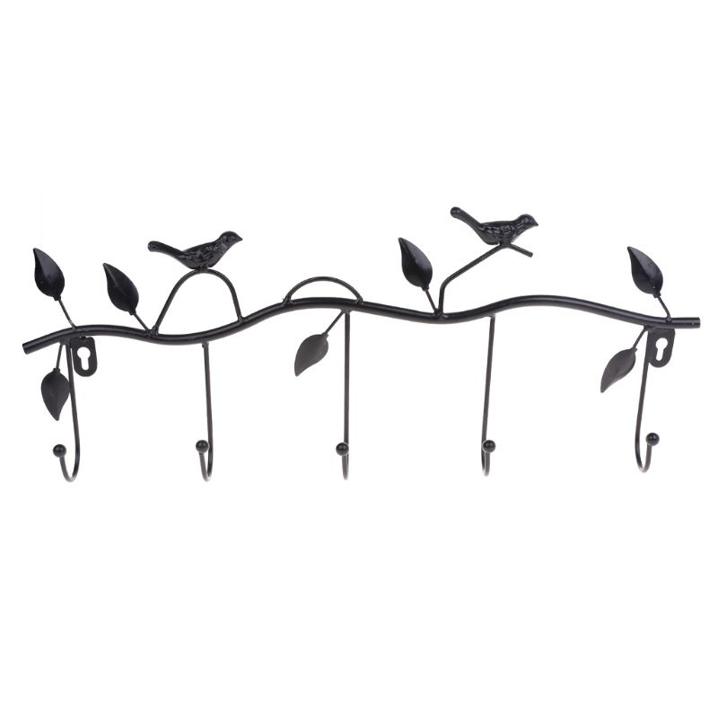 5 Móc Treo Áo Khoác / Nón / Túi Xách Hình Chim Phong Cách Vintage Trang Trí Nhà Bếp / Phòng Tắm