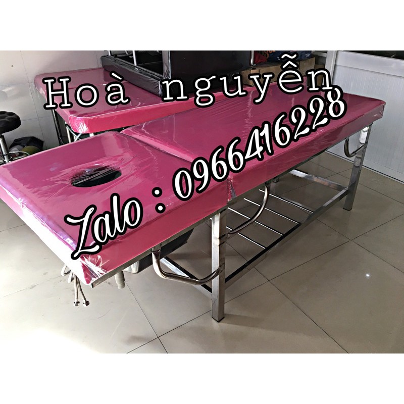 Giường gội đầu inox