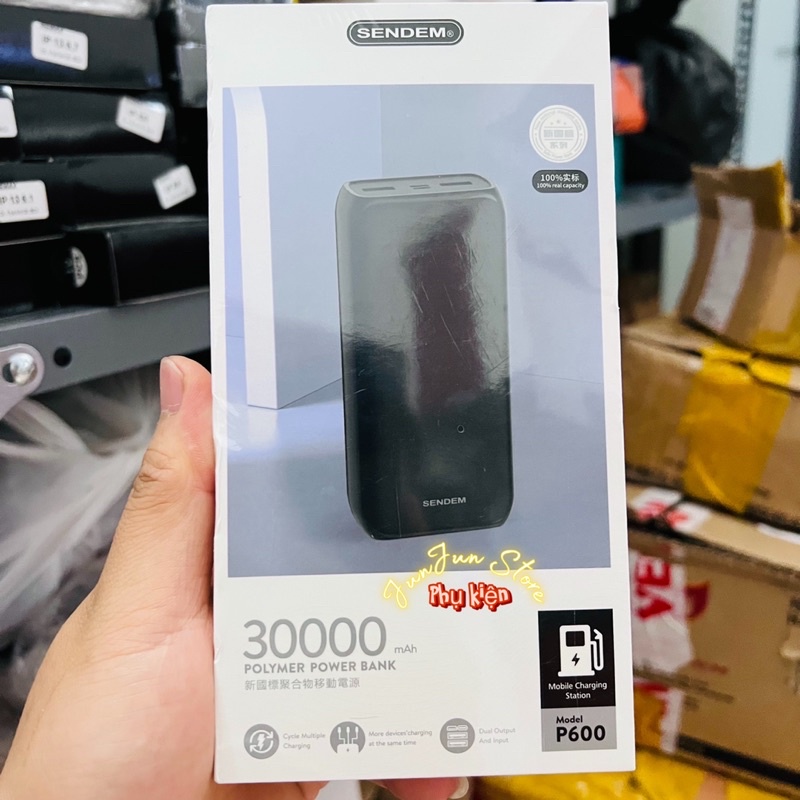 Sạc dự phòng Sendem P600 30000Mah tiêu chuẩn mới