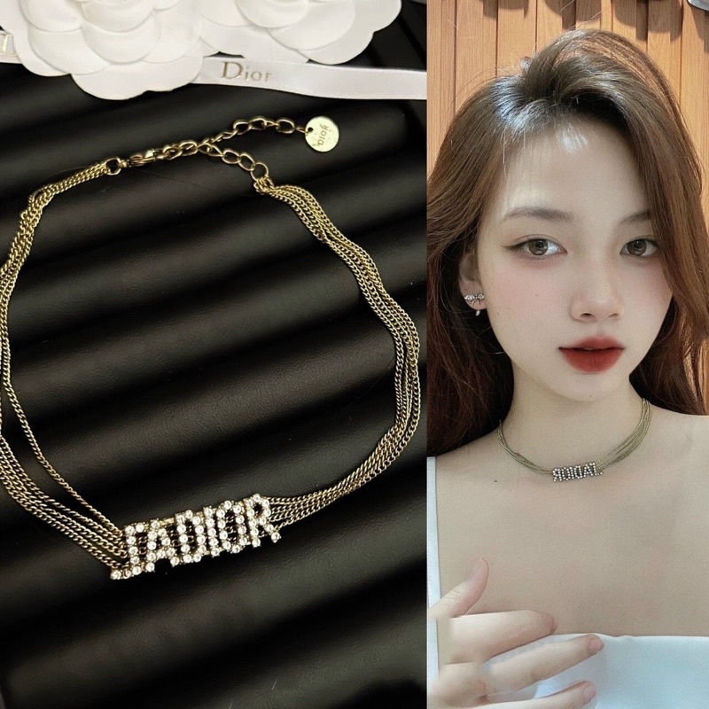 Vòng cổ nữ Ja.di.or sợi mảnh ôm cổ, dây chuyền nữ thương hiệu hàng cao cấp