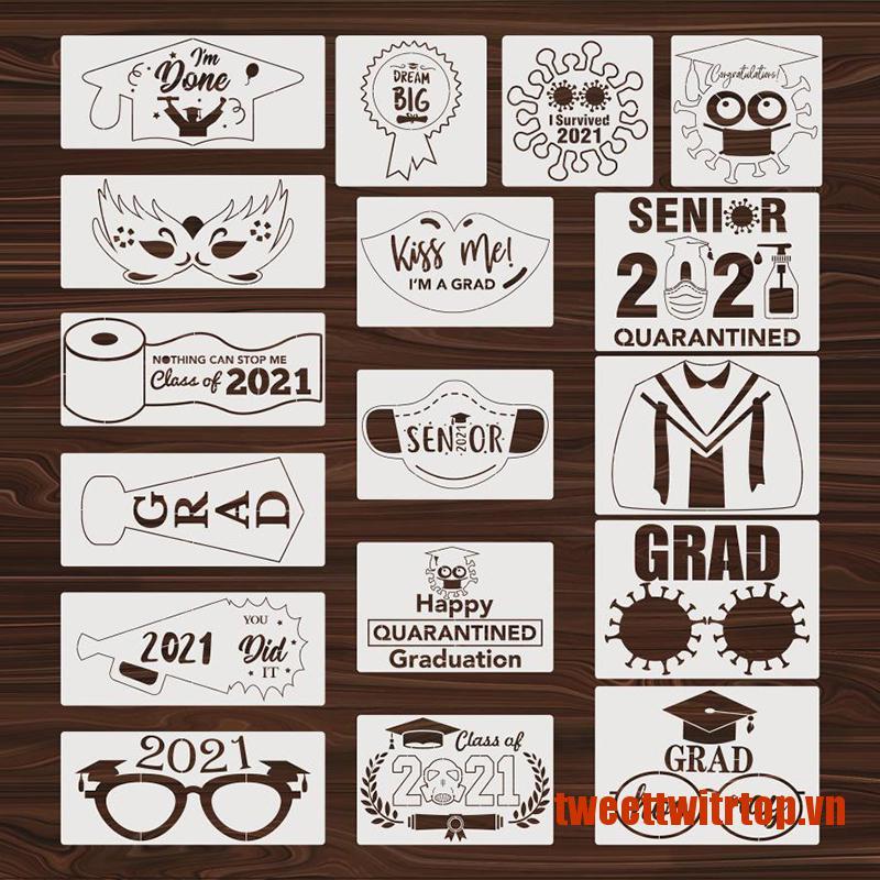 TRTOP Graduation Drawing Template Stencil Painting Embossing Scrapbook 2021