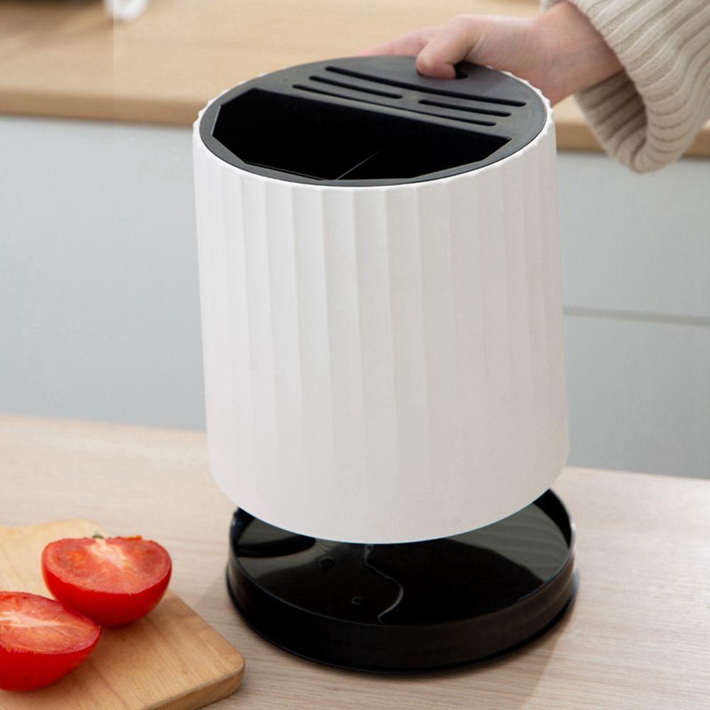 Giá Đỡ Dao Muỗng Đũa Thiết Kế Xoay Tiện Dụng Cho Nhà Bếp