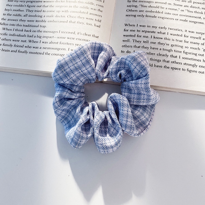 Dây buộc tóc scrunchies kẻ sọc nhiều mẫu đa dạng cột bền tới khi hư