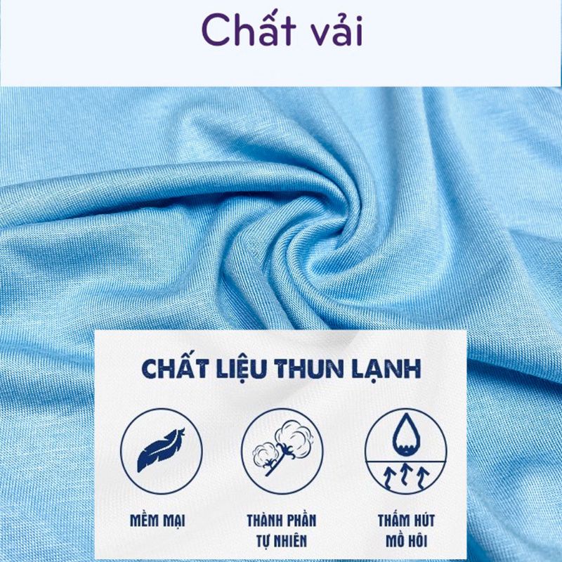 Sét 4 Áo Dài tay thun lạnh minkymom Quảng châu cổ tròn cho bé trai bé gái