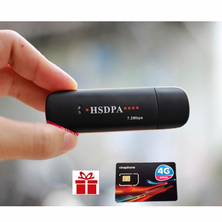 USB 3G HSDPA 7.2Mbps là thiết bị kết nối Internet không dây qua sóng điện thoại với công nghệ 3G mới nhất tại Việt Nam