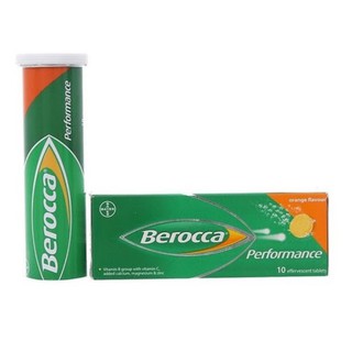 Viên Sủi Bổ Sung Vitamin Và Khoáng Chất Berocca Hương Cam (Tuyp 10 viên) - FREESHIP 99k
