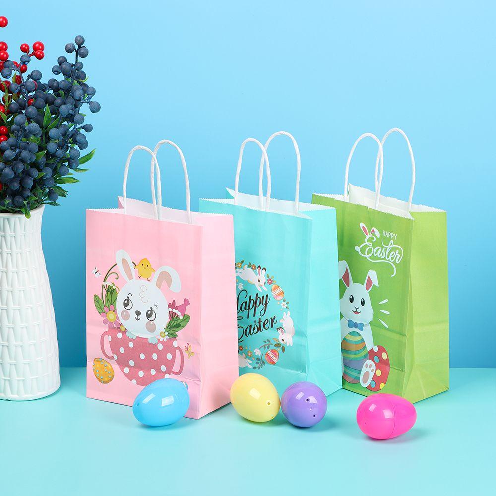 YEW Bộ 4 Túi Đựng Bánh Quy / Quà Phục Sinh Xinh Xắn