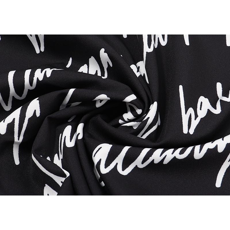 Áo Thun cotton Ngắn Tay In Chữ Balenciaga Thời Trang Cho Nam Nữ