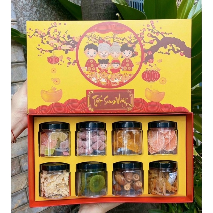 SET MỨT TẾT 8 MÓN (full hộp + túi giấy) | BigBuy360 - bigbuy360.vn
